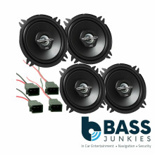 Renault Clio MK2 1998-2005 JVC 2 Way Front Door & Rear Car Speakers Upgrade Kit