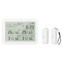 Tuya WiFi Temperature & Humidity Sensor Hygrometer Thermometers with App Alerts for Home