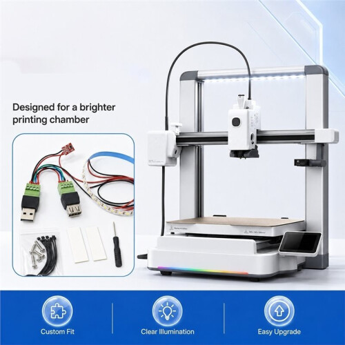 Hackman Led System Kit High-Brightness LED for Brighter Printing 3D Printer Upgraded Kit for  Sparkx I7 1