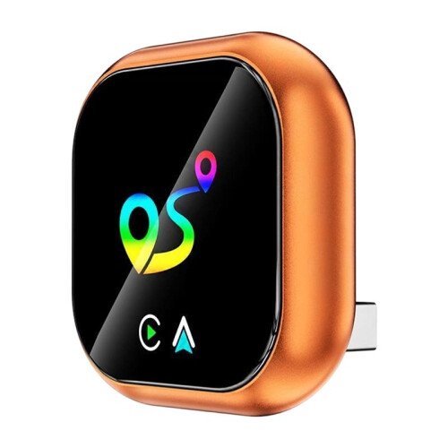 2in1 Wireless Carplay Android AUTO Adapter AI Box Bluetooth5.0+WiFi Wired to Wireless Carplay Location Finder Function B