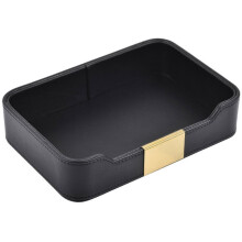 PU Leather Key Box, Key Tray, Entryway Storage Tray-Perfect for Storing Jewelry, Watches, and Wallets Black
