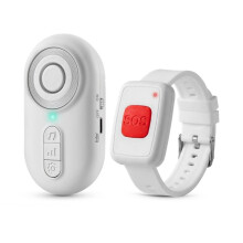 SOS-Uhr Vibration Pager Kit Senioren Sicherheitsalarm System Pflegekraft Pager Persönlicher Rufknopf Monitor Zuhause