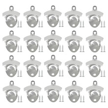 20 Pack Bottle Opener Wall Mounted Vintage Beer Bottle Opener with Screws for Bars KTV Hotels Homes