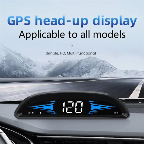 Display HUD Universal OBD Car Digital Speedometer -Board Computer with Multi-Function GPS Gauges Display