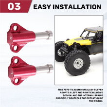 H10088F MACHINED BUMP STOPS for VANQUISH 1/10 H10 OPTIC RTR VS4-10 RC Special Buffer for Pipe Rack