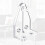 24 Pieces Blinds Hold Down Brackets  Clear Plastic Hooks Door Blind Bottom Holder Blind Hold Clips Replacements 5