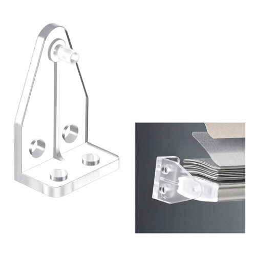 24 Pieces Blinds Hold Down Brackets  Clear Plastic Hooks Door Blind Bottom Holder Blind Hold Clips Replacements 1