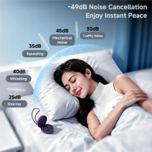 ESSAGER Cuffie per Dormire Anti-Rumore 45-49dB Protezione Uditiva Anti-Rumore Tappi per Le Orecchie In Silicone Morbido per Dormire Lavoro Studio