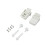 PP Plastic Toilet  Hinges Replacement Set,Practical  Hinges Hardware Replacement Kit for Bathroom Toilet Lid 3