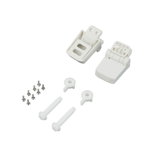 PP Plastic Toilet  Hinges Replacement Set,Practical  Hinges Hardware Replacement Kit for Bathroom Toilet Lid 2