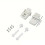 PP Plastic Toilet  Hinges Replacement Set,Practical  Hinges Hardware Replacement Kit for Bathroom Toilet Lid 6