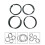 4PCS Piston  Set for  Actyon Korando C Kyron Rexton Rodius/Stavic 671030072A 6
