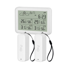 Tuya WiFi Temperature & Humidity Sensor Hygrometer Thermometers with App Alerts for Home