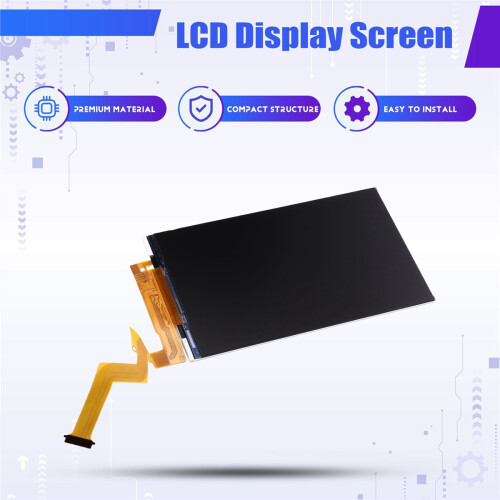 Replacement Top Lower Bottom LCD Display Screen for New 2DS XL LL Replacement Touch Screen Digitizer Panel Bottom 1