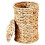 Woven Trash Can, Gourd Grass Basket, Rustic Home Decor Bin, Decorative Garbage Container with Lid, for Home 1
