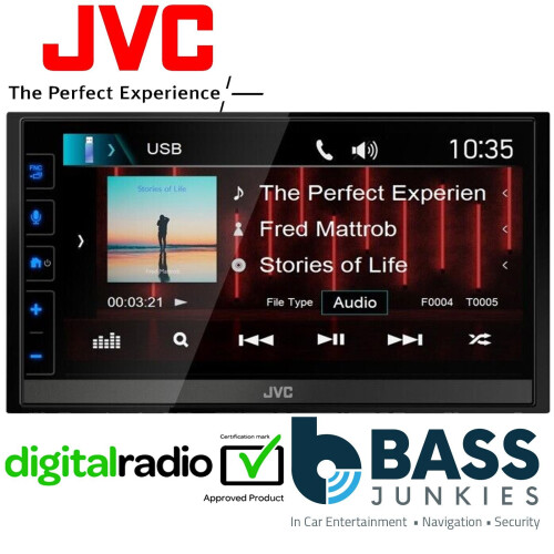 JVC JVC KW-M785DBW 6.8" Wireless Android & CarPlay DAB+ USB Bluetooth Car Screen 2