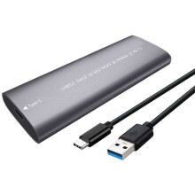 M.2 NVMe NGFF SSD Case 10Gbps HDD Box M.2 Naar USB 3.2 Type-C Externe SSD-Behuizing voor 2230/2242/2260/2280 Grijs