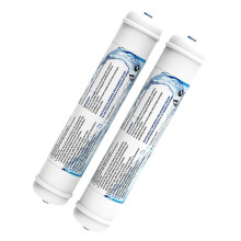 2 Pulgada Filtro de Carbón Activado en Línea T33, Cartuchos de Conexión Rápida de 1/4" para Fabricador de Hielo de Refrigerador y Sistema RO Bajo