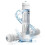 2PCS T33 Inline Activated Carbon Filter, 1/4" Quick Connect Cartridges for Fridge Ice Maker & Under Sink RO System 2