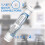 2PCS T33 Inline Activated Carbon Filter, 1/4" Quick Connect Cartridges for Fridge Ice Maker & Under Sink RO System 5