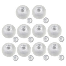10 Stück Kugel-Schmuck TRP Gießformen Werkzeuge DIY Leere Kugelhaut Handgefertigte Kugel Dekompression Langsamer Rückprall Spielzeug 4 cm