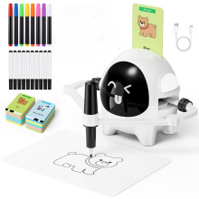 Inteligentny Robot Rysujący dla Dzieci, Wczesna Zabawka Edukacyjna, Maszyna do Rysowania Kart z 200 Kartami i Długopisami