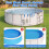 4 Pack Pool Pole Hanger , Pool Hook Bracket Adjustable Poolside Organizer for Above Ground Pool Accessories 5