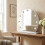 Arched LED Mirror Tabletop Vanity Mirror with 3 Dimmable Light Modes 1
