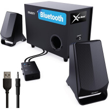2.1 Speakers PC Laptop Gaming Music Bluetooth Subwoofer Majority DX30 80 Watt