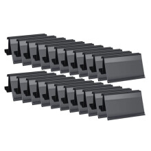 100 Pcs Wire Shelf Label Holders for Metro 1-1/4in Shelves, Wire Rack Label Holder 3 L X 1.25 H Price Tag Shelf Clip