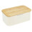 Metal Bread Box with Bamboo Lid, Ventilated Storage for Bread,Kitchen Container Airflow Preservation 1