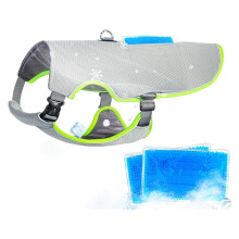 Dog Cooling Vest with Ice Packs, Reflective Adjustable Cooling Vest for Dogs for Hot Weather Cooling Harness