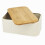 Metal Bread Box with Bamboo Lid, Ventilated Storage for Bread,Kitchen Container Airflow Preservation 2