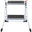 VEVOR VEVOR Step Stool Ladder 2-Step Foldable 3 Adjustable Height Max Load 150kg 1