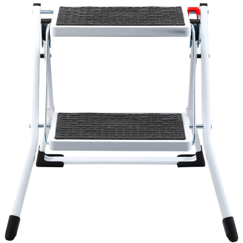 VEVOR VEVOR Step Stool Ladder 2-Step Foldable 3 Adjustable Height Max Load 150kg
