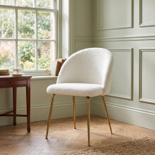 Callie Teddy Chair – Soft Plush Fabric Dining & Accent Chair