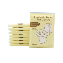 120pcs Disposable Toilet Covers Portable Travel Toilet Lids Fits Most Toilets for Public Restroom Travel
