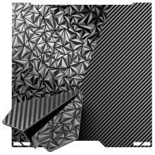 3D Printer Build Plate for A2L/H2C, PET+PEO Dual Texture Flexible Spring Steel for PLA TPU PETG