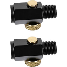 2 Stuks Miniatuur Pneumatische Luchtventielregelaar voor Luchtcompressoraccessoires met Handmatige Hendel, Compressorluchtleidingventiel