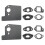 2 Sets Carburetor Insulator Gasket Kit for  GCV160 Engines Replacement 1