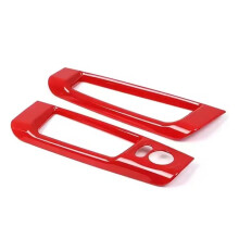 Moldura Decorativa em Fibra de Carbono ABS para Porta-Objetos de Carro, Adesivo para 500 2010-2015