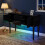 Aura High Gloss Black Sideboard with LED Light, USB & Bluetooth 120cm 2