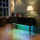 Aura High Gloss Black Sideboard with LED Light, USB & Bluetooth 120cm 1