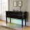 Aura High Gloss Black Sideboard with LED Light, USB & Bluetooth 120cm 5