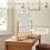 Gold LED Vanity Mirror with Touch Sensor, Dimmable Lights & Stand 6