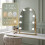 Gold LED Vanity Mirror with Touch Sensor, Dimmable Lights & Stand 7