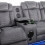 Rico Dark Grey Electric Recliner Corner Sofa with LED & Bluetooth 6
