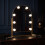 Gold LED Vanity Mirror with Touch Sensor, Dimmable Lights & Stand 3