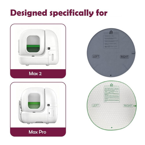 Cat Litter Box Pad Replacement for PETKIT Puremax 2 and Purobot Max Pro Leakproof Oxford Mat Liner Full Base Coverage 2