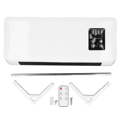 Wall Mounted Conditioner Heater Adjustable Portable Conditioner Fast Heating  Saving for Bedroom EU Plug